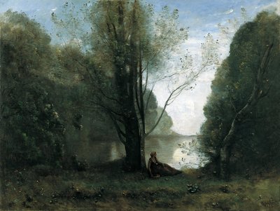 A Magány. Visszaemlékezés Vigenre, Limousinra alkotó: Jean Baptiste Camille Corot